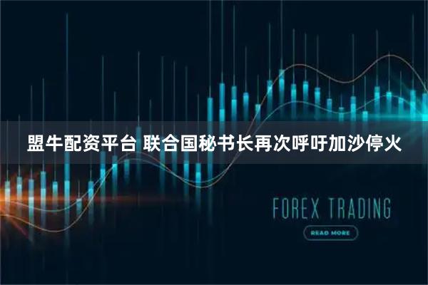 盟牛配资平台 联合国秘书长再次呼吁加沙停火